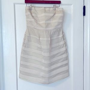 J Crew dress white/cream, Size 4